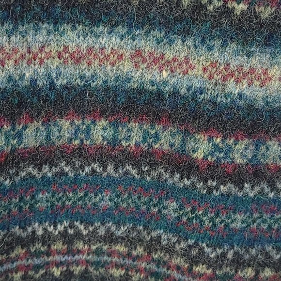 Hunt Club Pullover Sweater Men's Medium Multicolor Wool Fair Isle Geometric - Picture 4 of 7